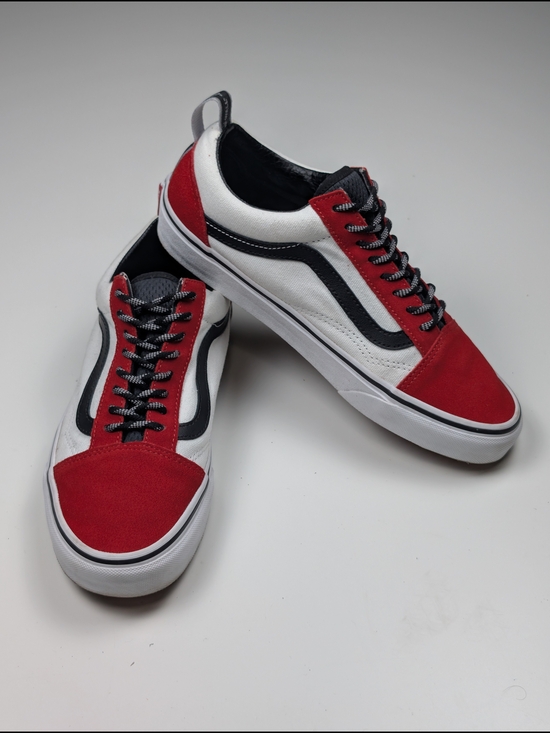 Vans Shoes - Vans Old Skool 1966 Since Off The Wall Red/White Sneakers Mens 7.5 Womens 9